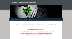 Desktop Screenshot of goodmanfamilyfoundation.org